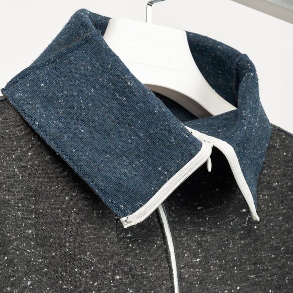 Marie Saint Pierre Reno Grey Speckled Neoprene Top - Picture 5 of 9